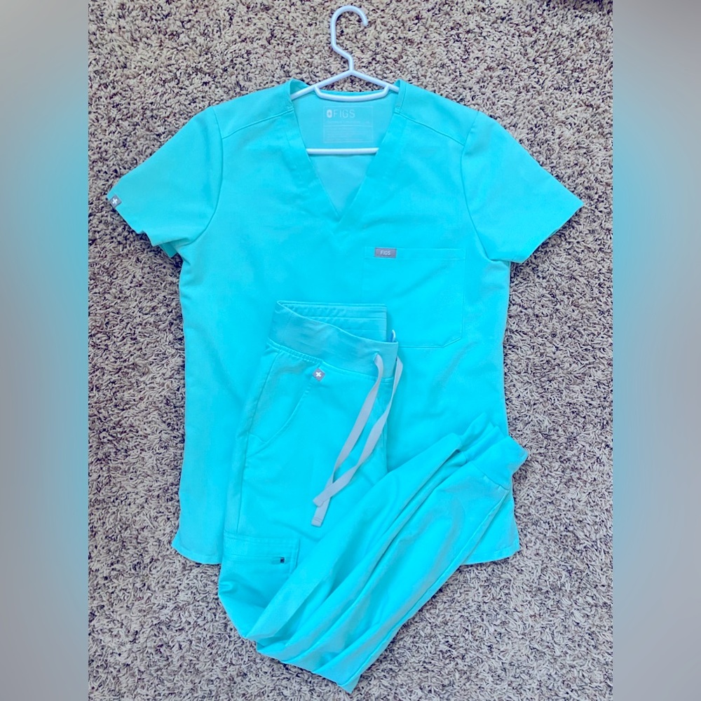 Women’s Neon Blue FIGS SCRUBS